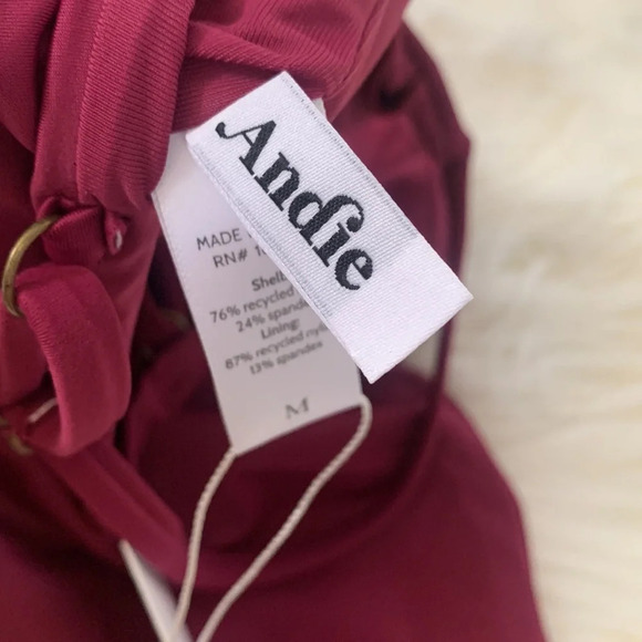 Andie The Canary Tank Top swim Plum Medium - Picture 7 of 7